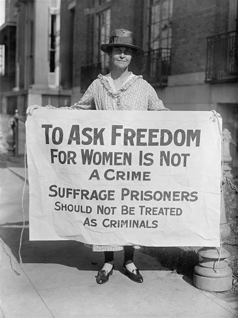 Woman Suffrage Picket Protests Criminal Photograph By Everett Pixels