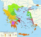 Atenas grecia antigua mapa - Mapa de Atenas y esparta en la antigua ...