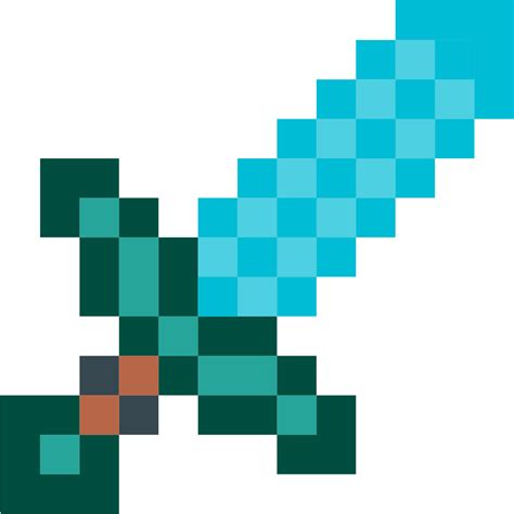 Minecraft Diamond Sword Icon at Vectorified.com | Collection of png image