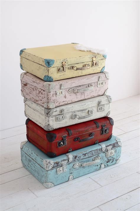 So Cute And Lovely Suitcases After Redesign Vintage Finds Shabby Chic