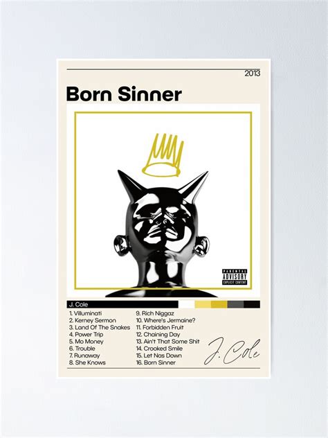 J Cole Born Sinner Album Cover Seoipseopa
