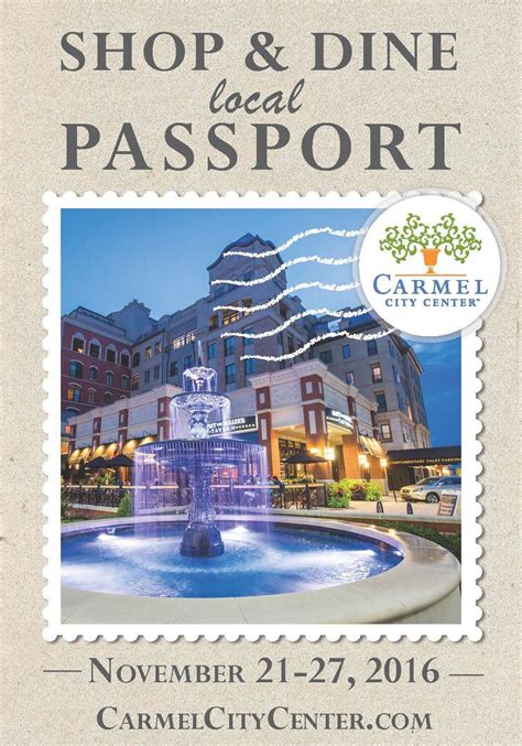 shop and dine local passport holiday edition carmel city center