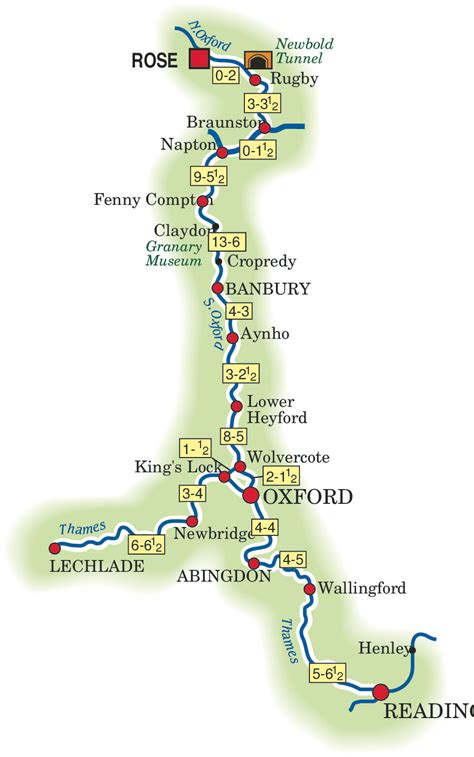 Oxford Canal To Oxford Rose Narrowboats