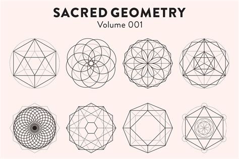 Sacred Geometry Vectors Volume 001 Custom Designed Illustrations