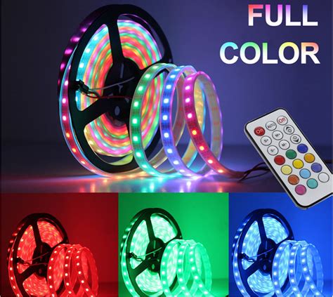 5v 5050 Rgbic Ws2812b Addressable Led Strip Light Kit With Remote 328ft1m