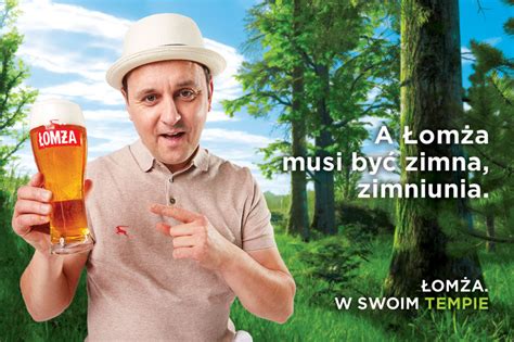 Adam Woronowicz W Nowej Kampanii Reklamowej Piwa Łomża