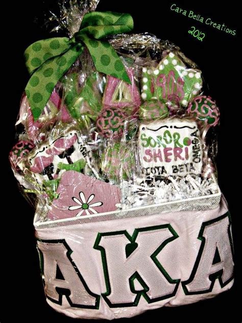 Aka Sweet Gift Basket Alpha Kappa Alpha Crafts Educator Gifts Alpha