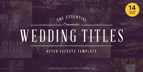 This video is currently unavailable. VIDEOHIVE WEDDING TITLES 15927020 FREE DOWNLOAD - Free ...