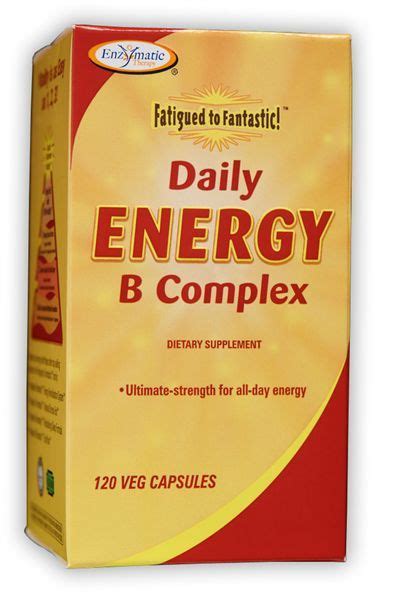 fatigued to fantastic daily energy b complex enzymatic therapy inc 120 caps
