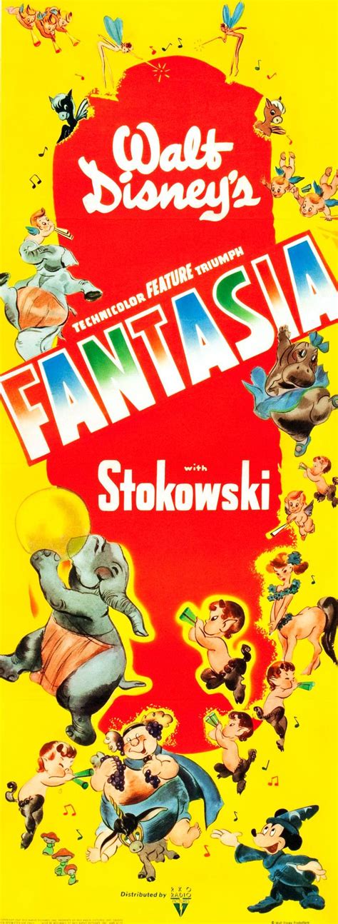 Walt Disneys Fantasia 1940 Disney Movie Posters Walt Disney