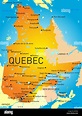 Vector color map of Quebec Province Stock Photo - Alamy