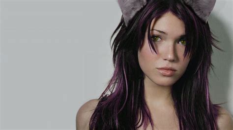 Cat Ear Girl By ~bluebersker On Deviantart Mandy Moore Hair Hair