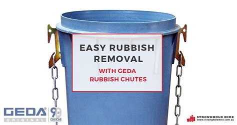 Easy Rubbish Removal with Geda Rubbish Chutes | Stronghold Hire