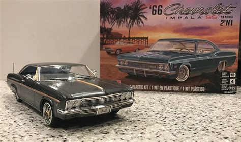 66 Chevy Impala Ss 396 2n1 Plastic Model Car Kit 125 Scale