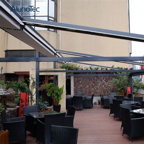 Your building can make an impression from the sidewalk with entrance canopies that look professional and. China Remote Control Canopy Retractable Awnings for Sale ...