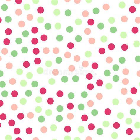 Colorful Polka Dots Seamless Pattern On Black Stock Vector