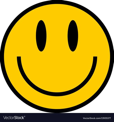 Smiley Icon Smiling Face Flat Style Royalty Free Vector