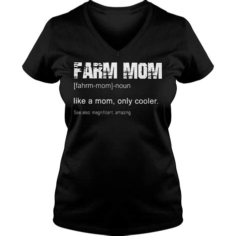 farm mom like a mom only cooler shirt hoodie sweater longsleeve t shirt