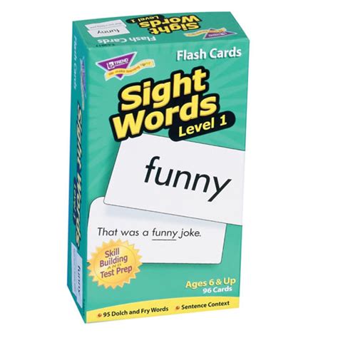 Sight Word Flash Cards Level 1