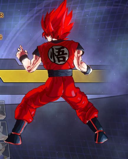 Goku Ssj God Red With Gi Of Anime Xenoverse Mods