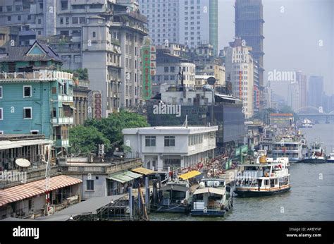 Waterfront Guangzhou Canton China Asia Stock Photo Alamy