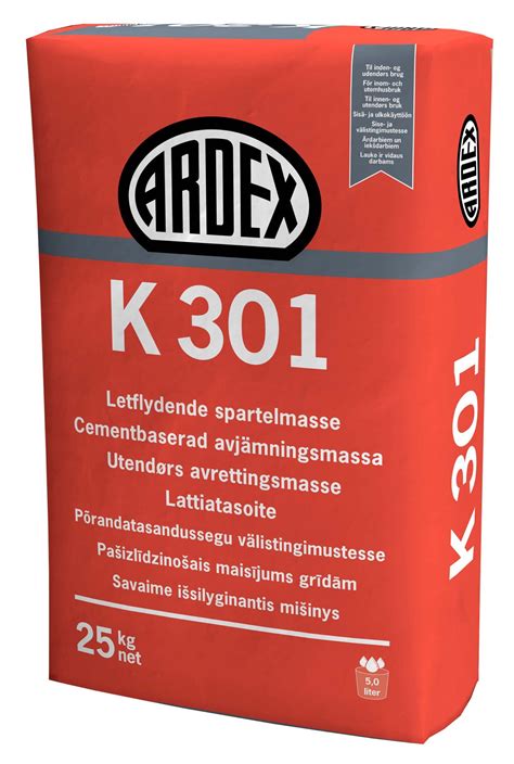 Ardex K 301 Itsetasoittuva Lattiatasoite Ulkotiloihin