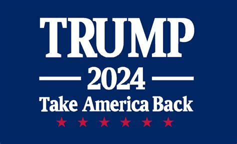 trump 2024 take america back navy 3 x5 flag rough tex® 68d nylon