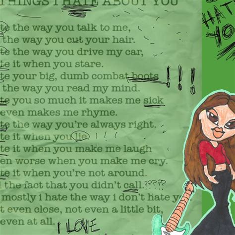 10 Things I Hate About You Quote Dictionary Page Art Print Etsy