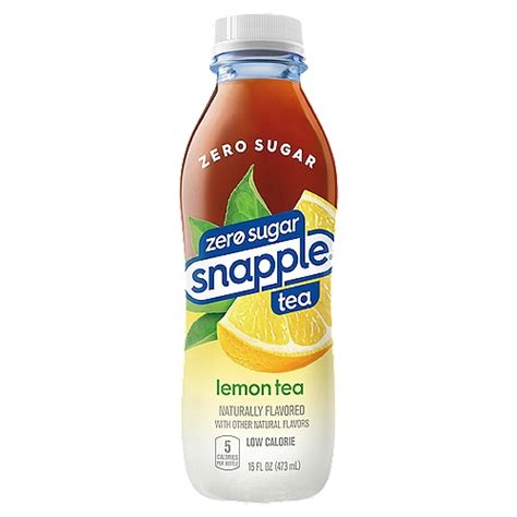 Snapple Zero Sugar Lemon Tea 16 Fl Oz