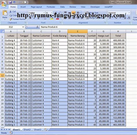 Cara Mengurutkan Data Dengan Rumus Fungsi Sort Di Excel Membaca Jendela Dunia