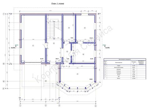 план первого этажа Галерея проекта дома из ЛСТК сэндвич панели PIR