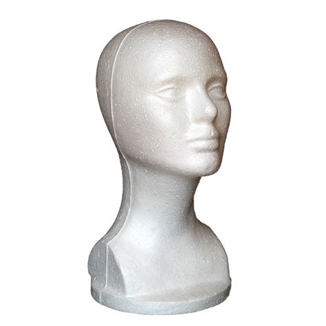 Windfall 122 Styrofoam Wig Head Tall Female Foam Mannequin Wig
