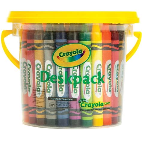 Crayola Crayons Large 48 Assorted Deskpack 8 Colors