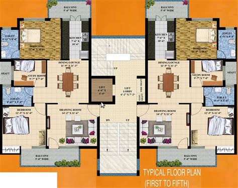 1172 Sq Ft 2 Bhk 2t Apartment For Sale In E Square Homes Palash Gomti