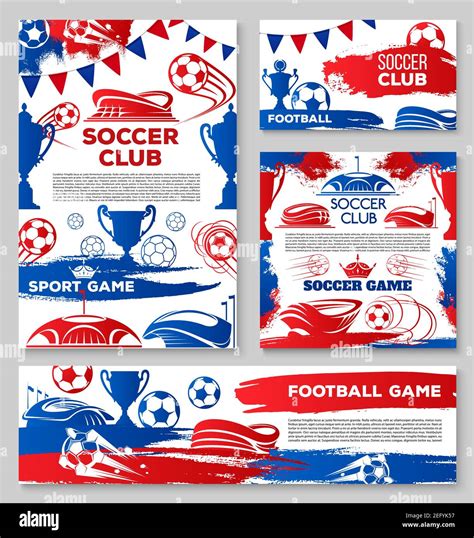 Banners Flags Soccer Stock Vector Images Alamy