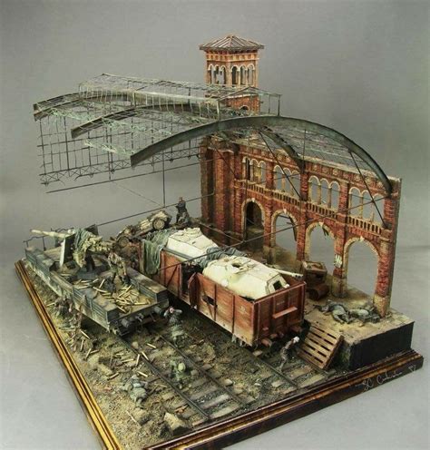impressive diorama yuebiao hung military diorama diorama model trains