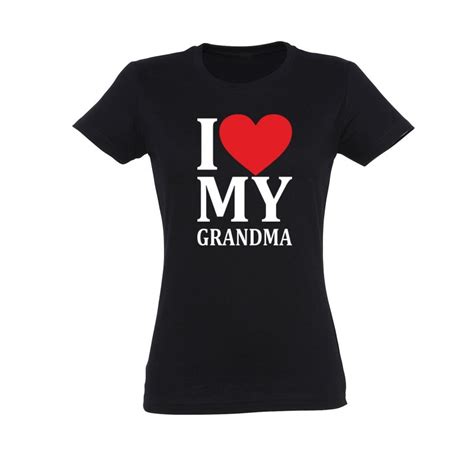 Love Grandma Damski T Shirt
