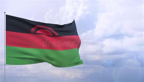 Waving Flags Of The World Flag Of Malawi 3d Illustration Stock