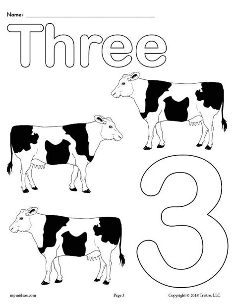 Printable Animal Number Coloring Pages Numbers 1 10 Numbers