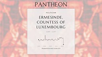 Ermesinde, Countess of Luxembourg Biography - Countess of Luxembourg ...