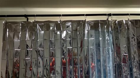 Solar Aluminum Foil Curtain Hooks Summer Cooling Lower 6 Farenheit