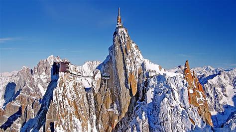 Hd Wallpaper High Mountain Chamonix France Aiguille Du Midi Peak