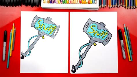 How To Draw Fortnite Slurp Juice Pickaxe Art For Kids Hub
