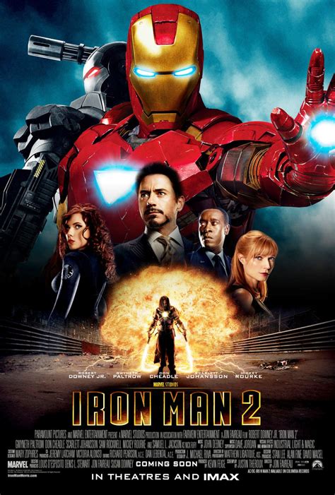 Jackson, mickey rourke, gwyneth paltrow, sam rockwell, don cheadle, and jon favreau. "Iron Man 2" movie poster, 2010. | Iron man movie, Marvel ...