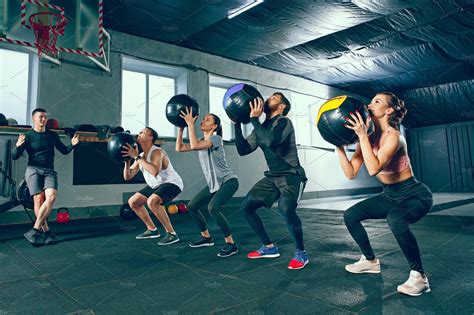 Functional Fitness Workout At The Sports And Recreation Stock Photos