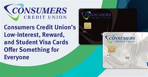 This compensation may influence the selection, appearance, and order of appearance of the offers listed on the website. Consumers Credit Union's Low-Interest, Reward, and Student Visa Cards Offer Something for ...
