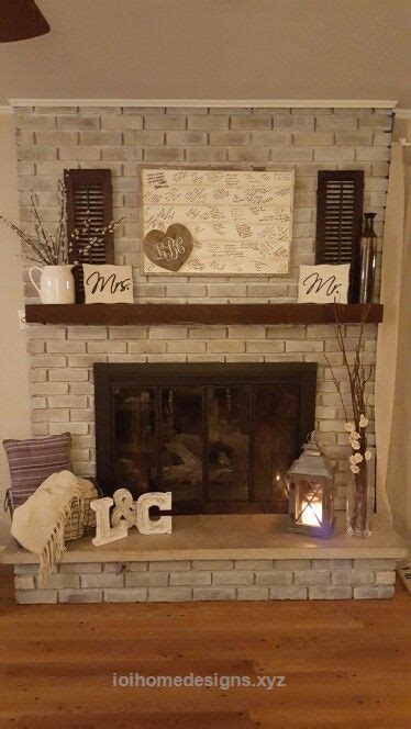 Whitewash Fireplace Makeover Fireplace Makeover Fireplace Simple My Xxx Hot Girl