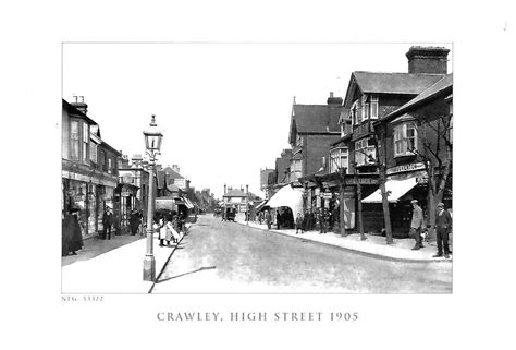 High Street 1905 Postcard Crawley Museum