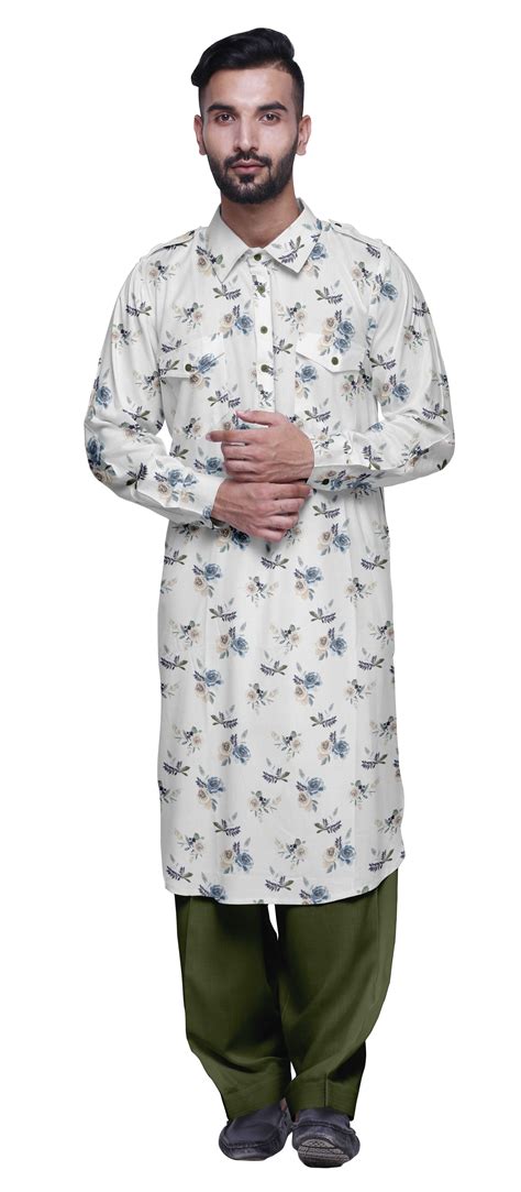 Atasi Punjabi Kurta Pajama For Men Casual Printed Mens Kurta Pajama Ny6 Ebay