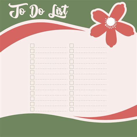 8 Best Images Of Cute To Do List Printable Template Free Floral To Do